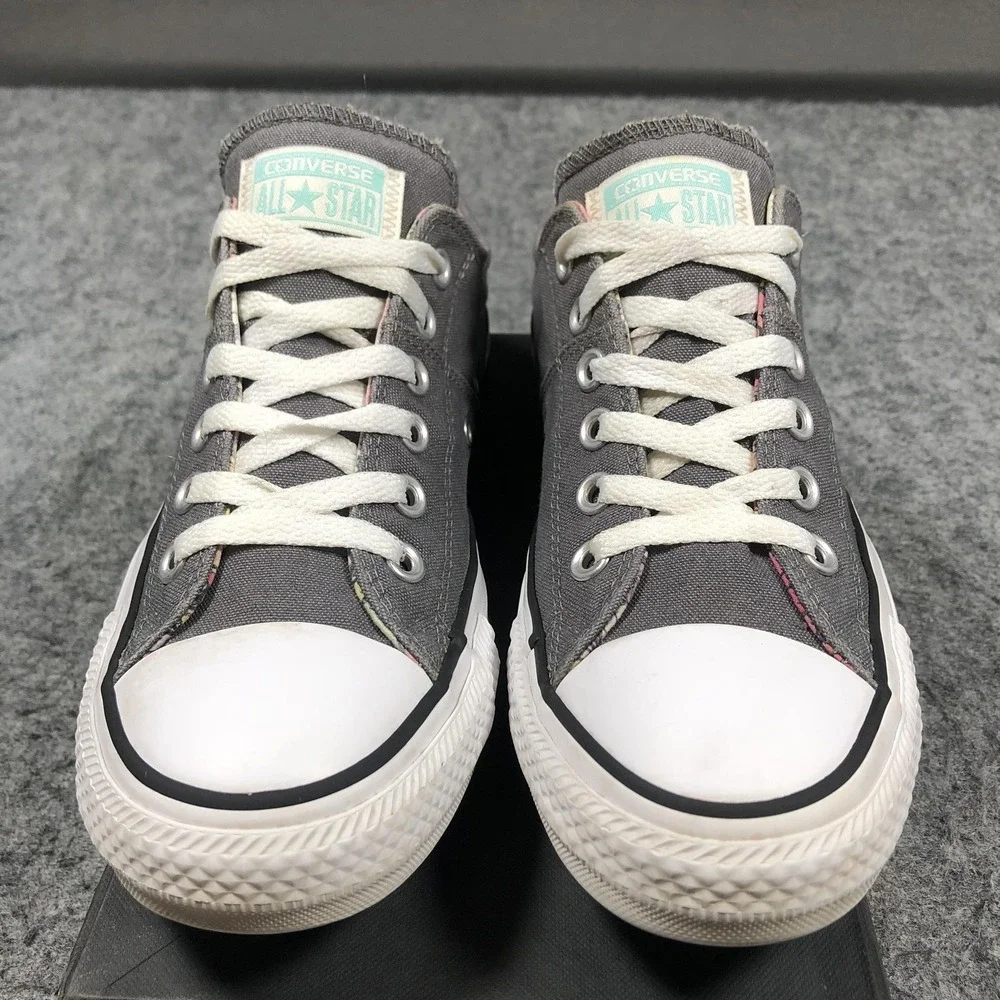 Converse Chuck Taylor Low Womens 8 Gray Canvas Floral Lining Sneakers 559351C